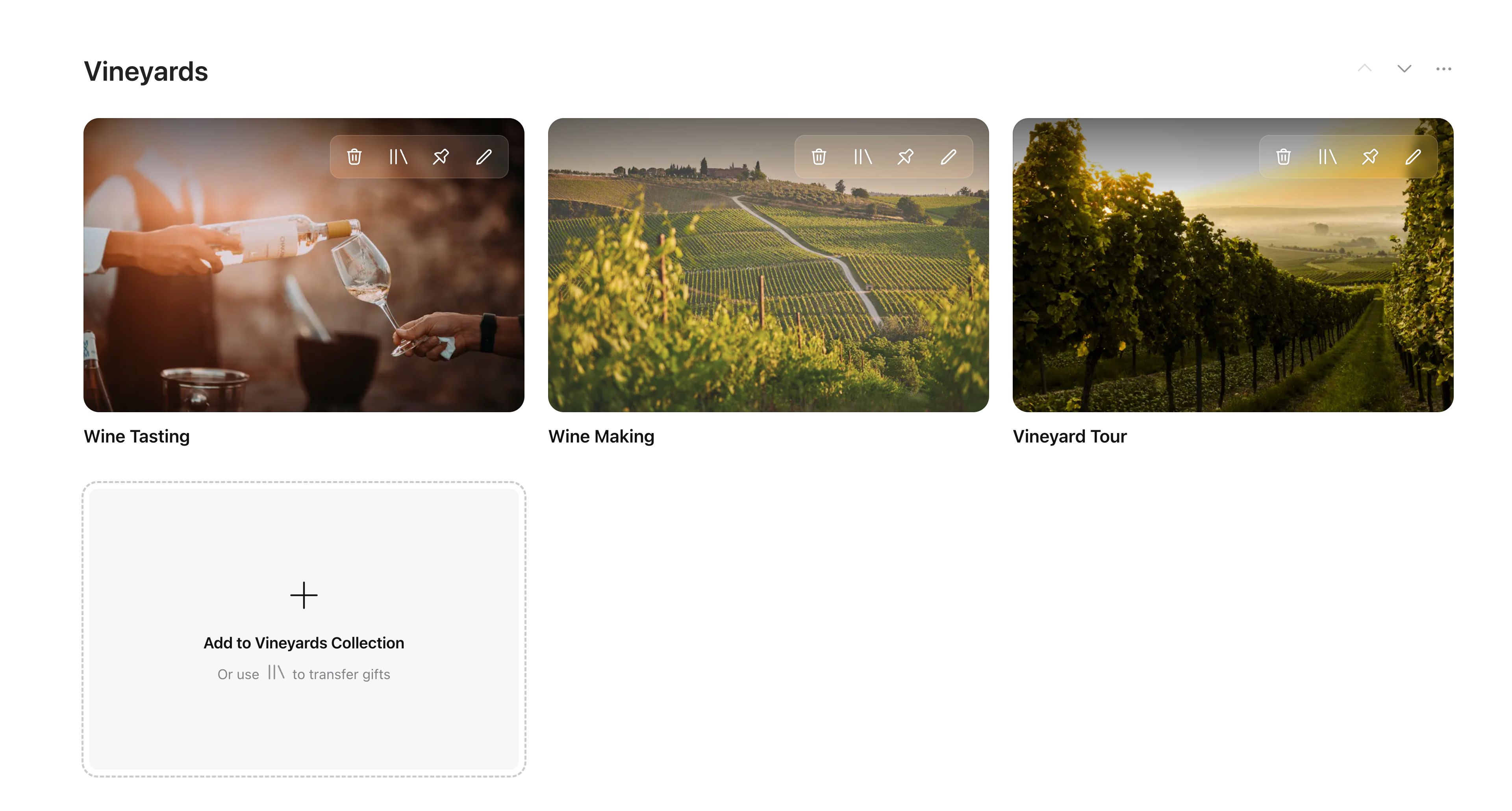 Vineyard tours Vineyard tours